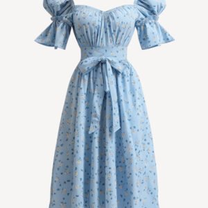 Amalfi Coast Linen Maxi Dress